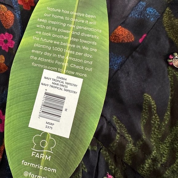 Farm Rio Tapestry Maxi Dress, NWT, sz. M - Picture 8 of 16
